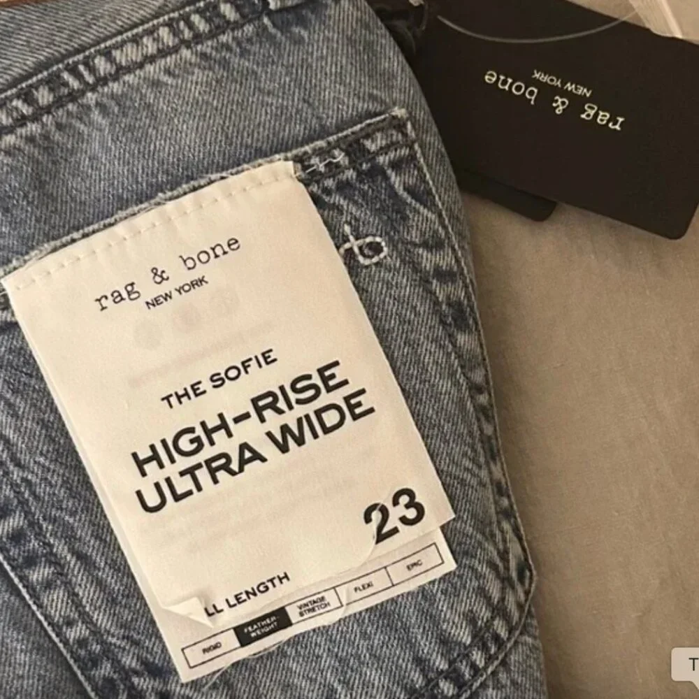 rag & bone Sofie High-Rise Featherweight Mali with Jewels Jeans - Picture 5 of 6